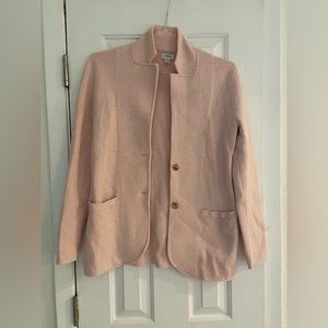 Pink J Crew Knitted Blazer